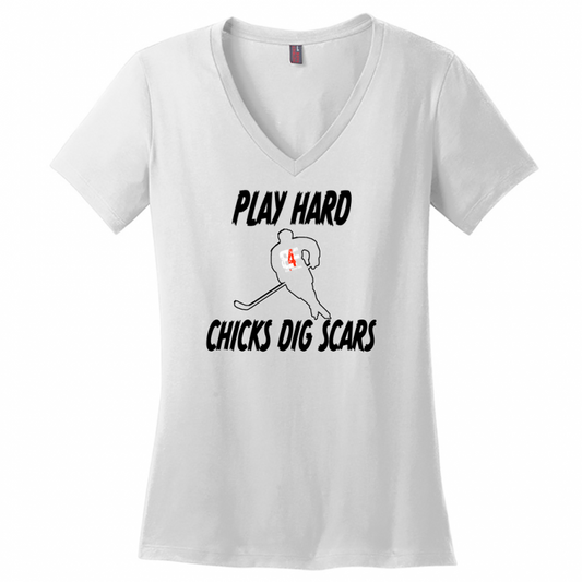 Chicks Dig Scars V-Neck