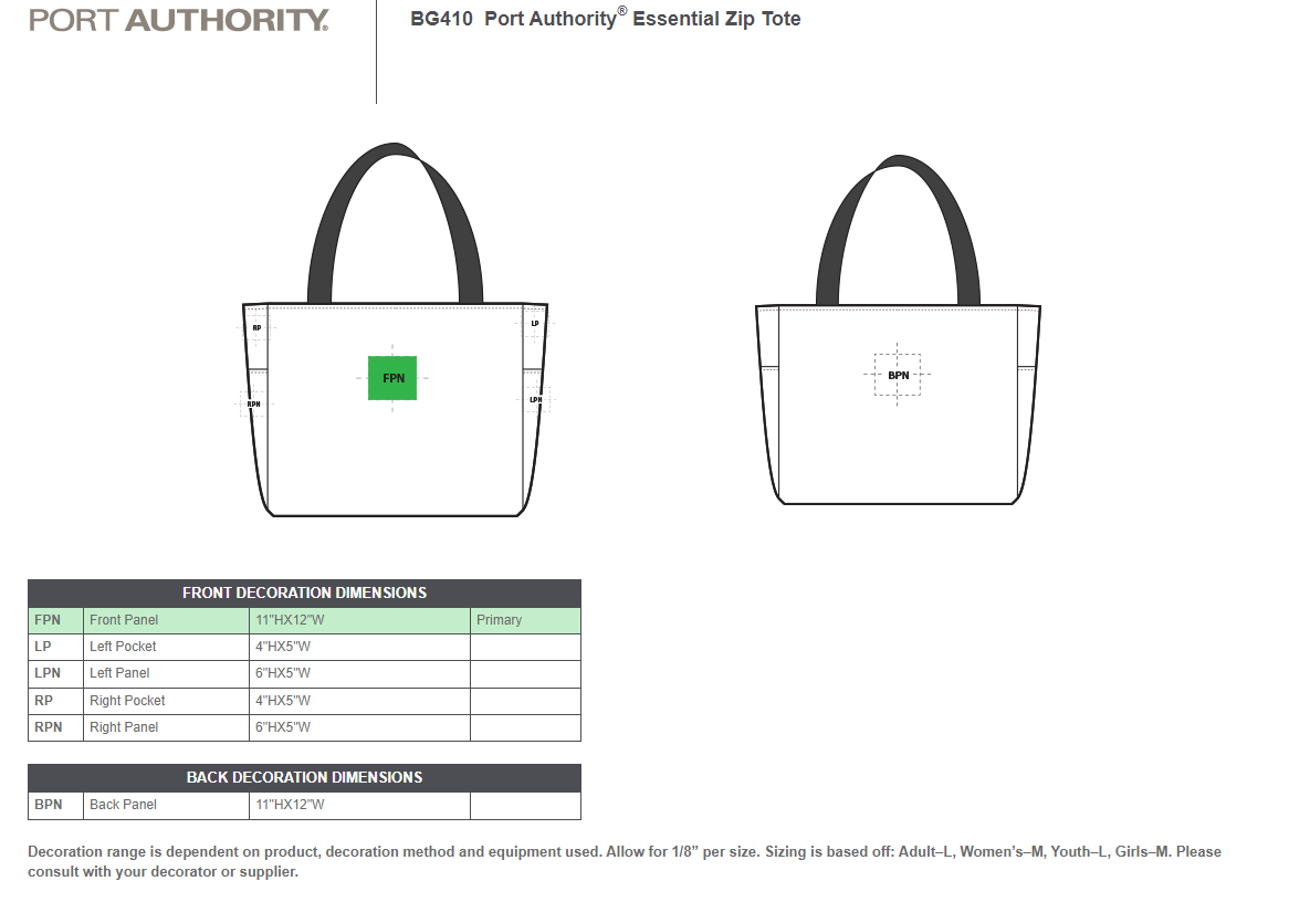 White B4F Logo Zip Tote