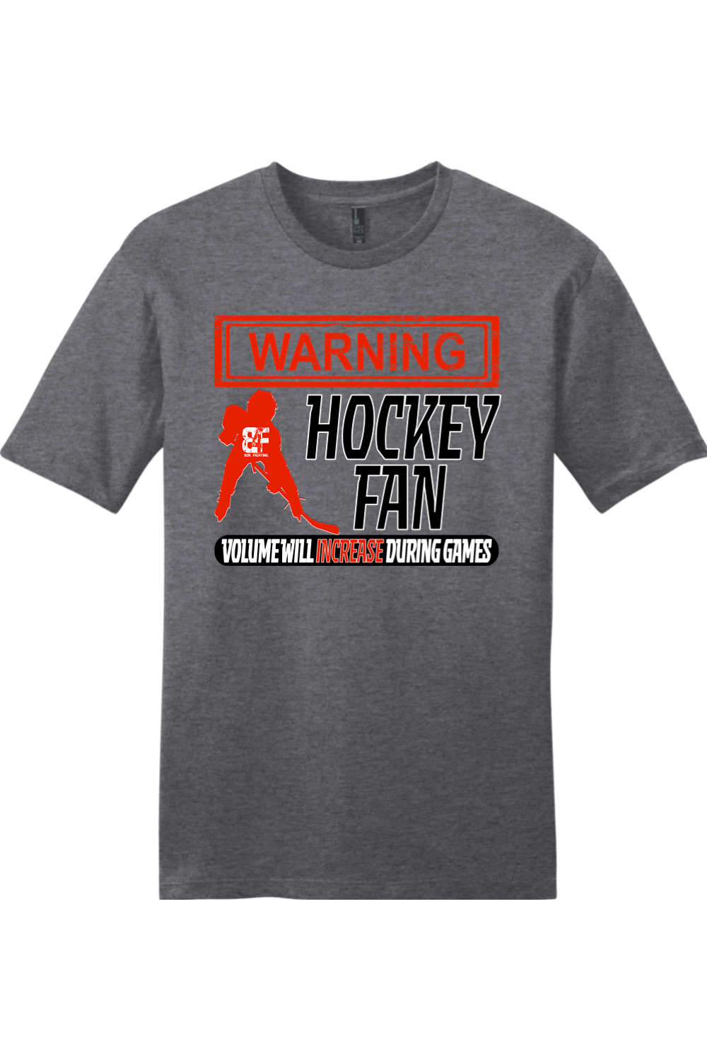 Warning Hockey Fan Soft Tee