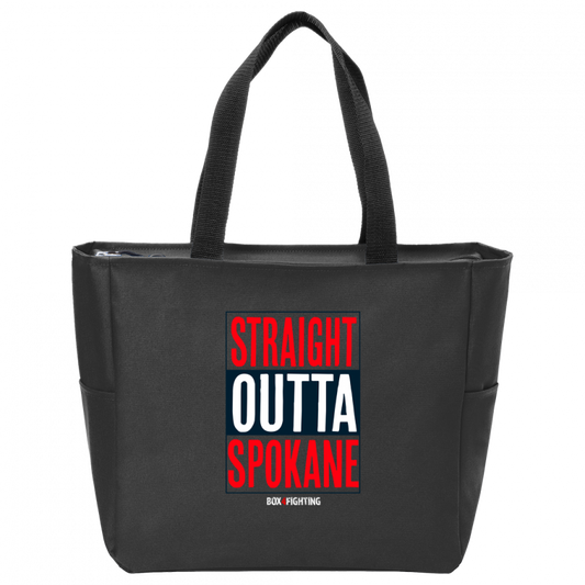 Straight Outta Spokane Zip Tote