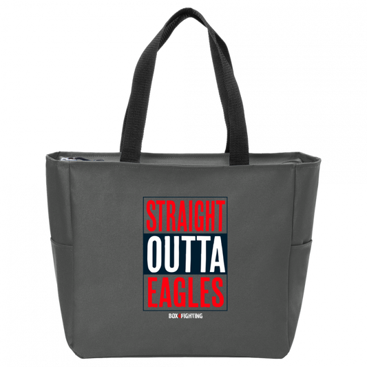 Straight Outta Eagles Zip Tote