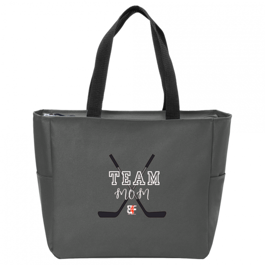 Team Mom Zip Tote