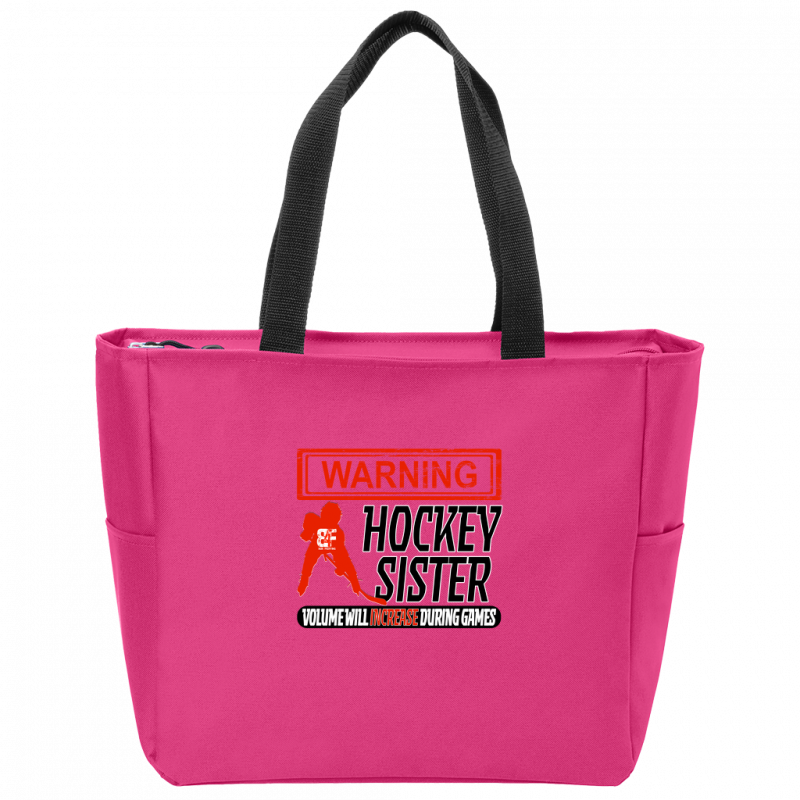 Warning Sister Zip Tote