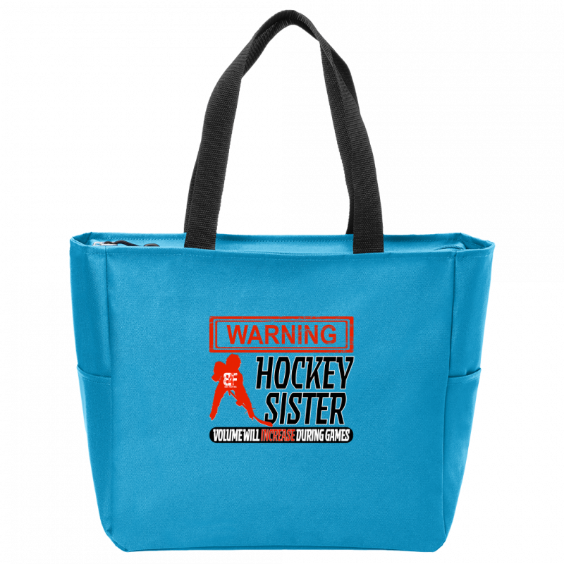 Warning Sister Zip Tote