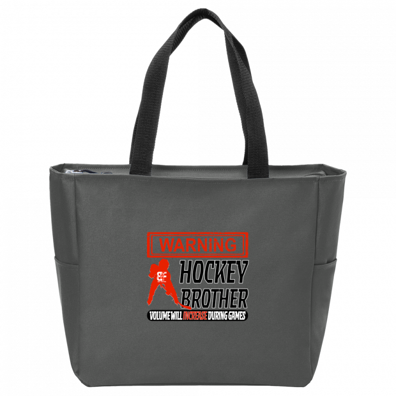 Warning Brother Zip Tote