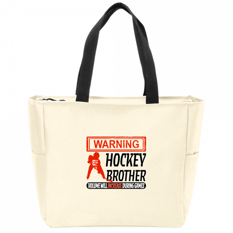 Warning Brother Zip Tote