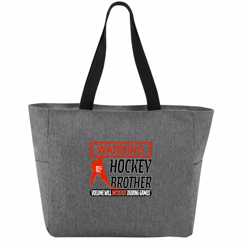 Warning Brother Zip Tote