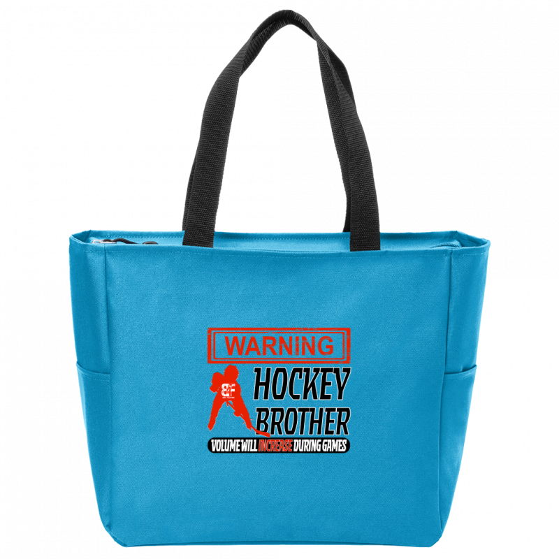 Warning Brother Zip Tote