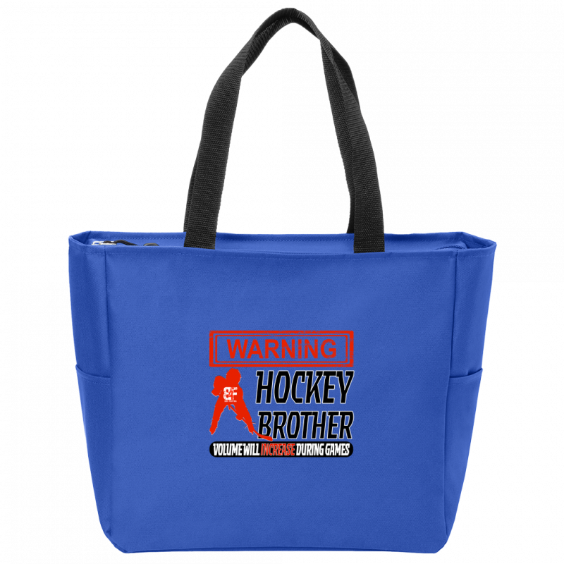 Warning Brother Zip Tote