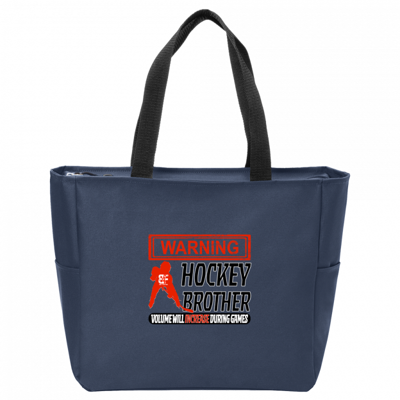 Warning Brother Zip Tote