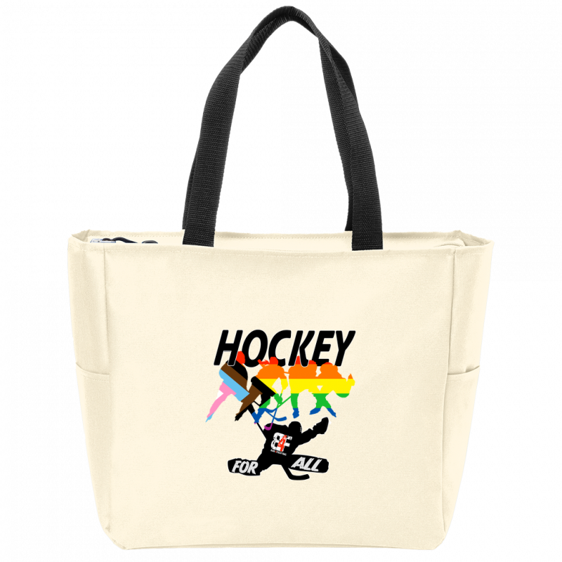 Hockey For All Zip Tote