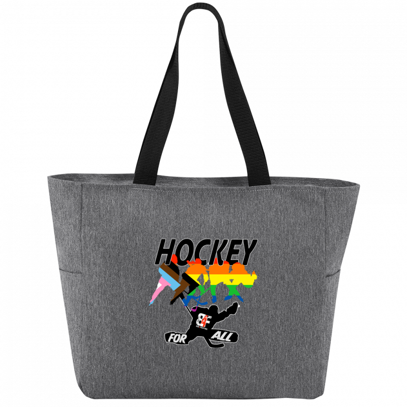 Hockey For All Zip Tote