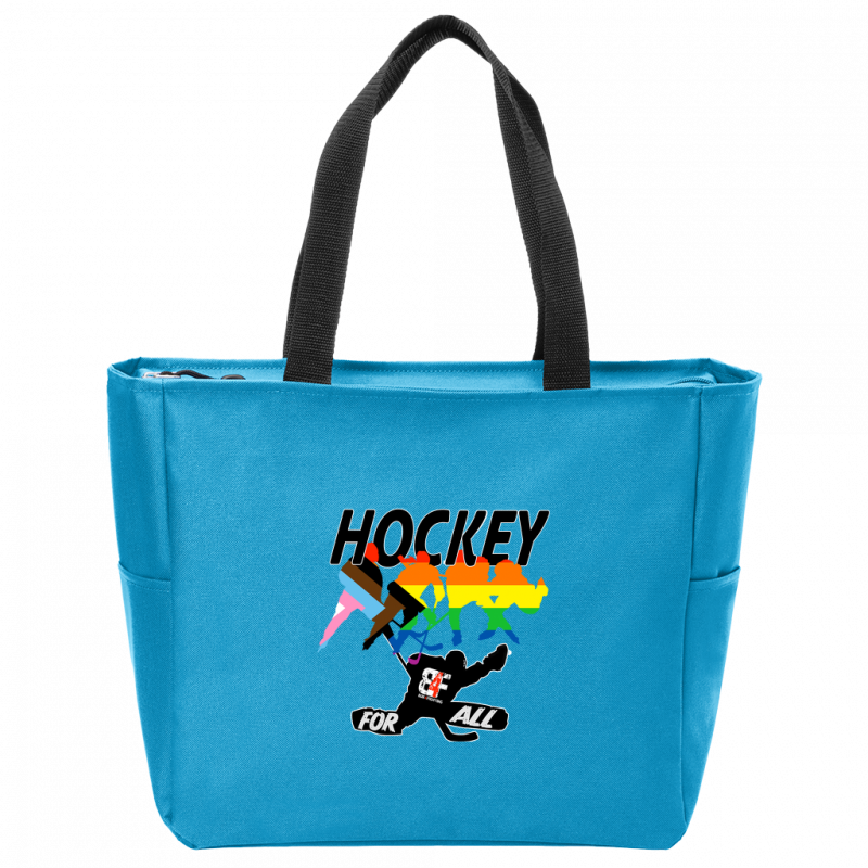 Hockey For All Zip Tote