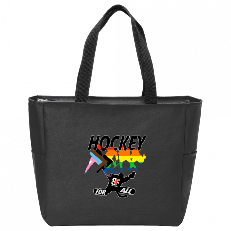 Hockey For All Zip Tote