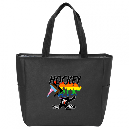 Hockey For All Zip Tote