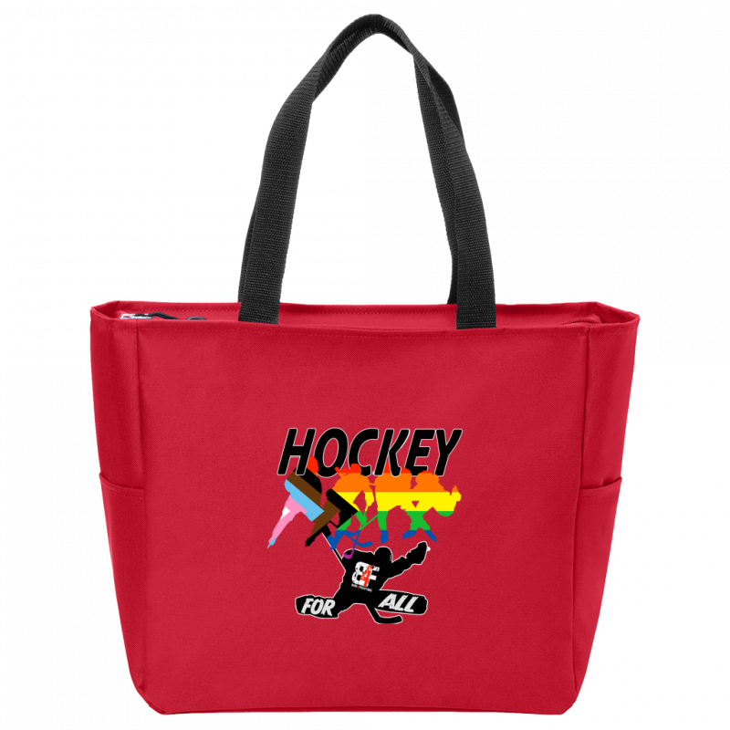 Hockey For All Zip Tote