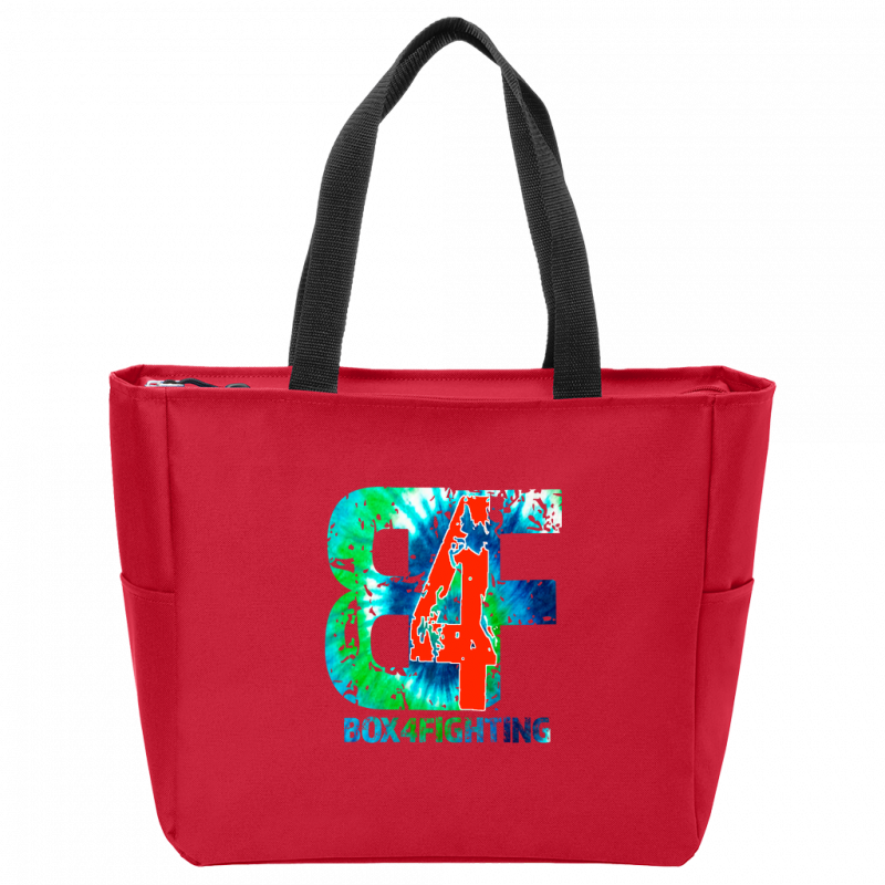 Tie Dye B4F Logo Zip Tote