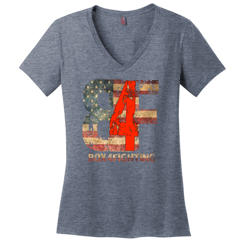 USA Flag B4F Logo V-Neck