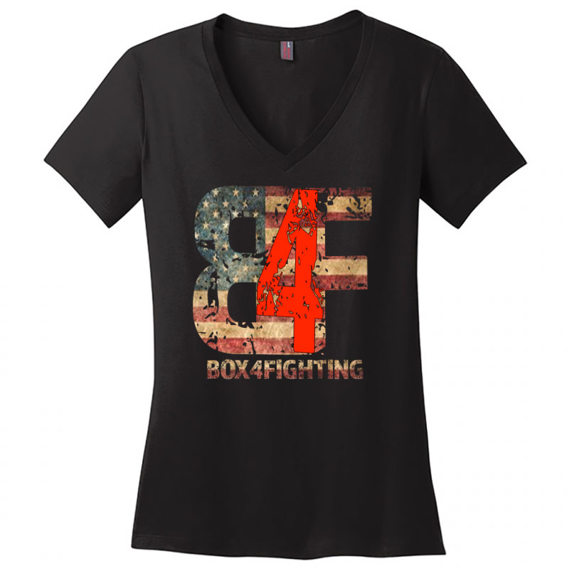 USA Flag B4F Logo V-Neck