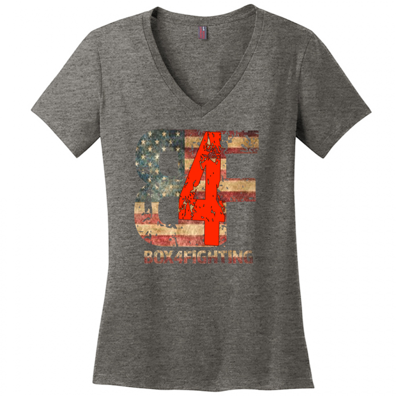 USA Flag B4F Logo V-Neck