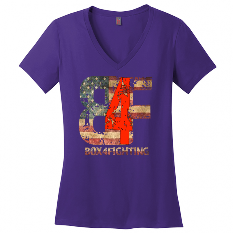 USA Flag B4F Logo V-Neck